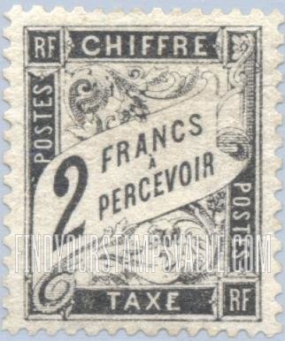 FindYourStampsValue: POSTAGE DUE - Numeral Value