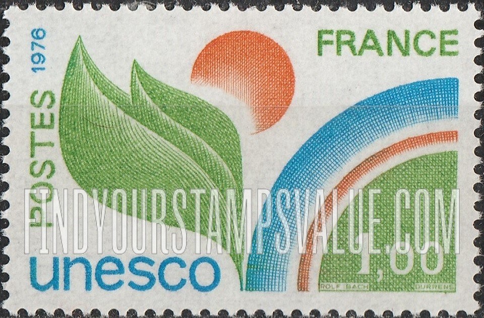 FindYourStampsValue: FOR THE UNITED NATIONS EDUCATIONAL, SCIENTIFIC AND CULTURAL ORGANIZATION - Unesco