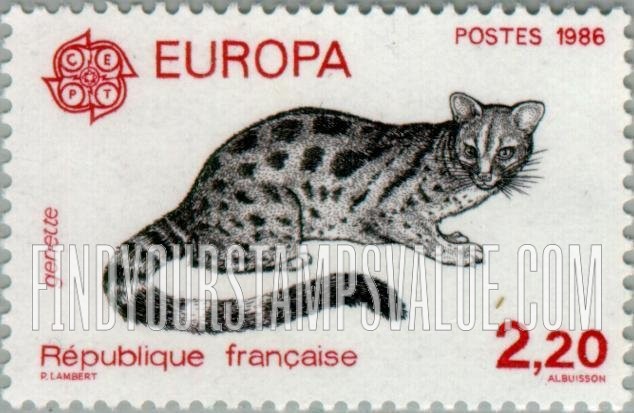 FindYourStampsValue: Europa 1986: Civer cat