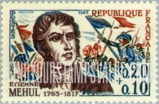 FindYourStampsValue: SEMI-POSTAL - Étienne Méhul, Composer