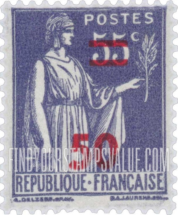 FindYourStampsValue: Peace with Olive Branch: Stamps of 1932-39 Surcharged in Carmine