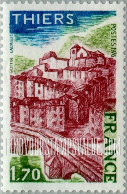 FindYourStampsValue: Tourist Issue: Thiers