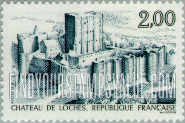 FindYourStampsValue: Tourism Issue: Loches Chateau