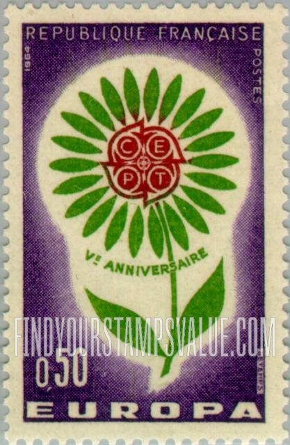 FindYourStampsValue: Europa Issue, 1964