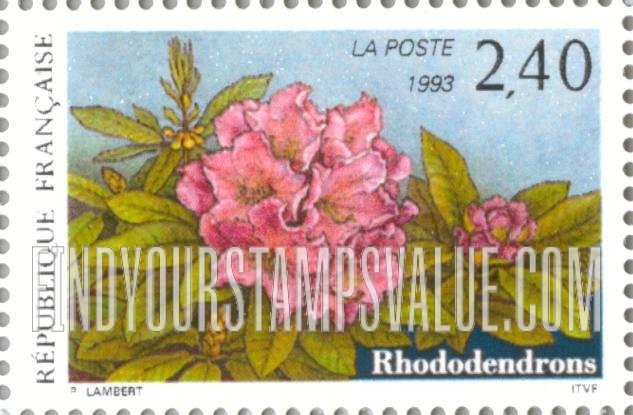FindYourStampsValue: European Stamp Exhibition, Salon du Timbre: Rhododendrons