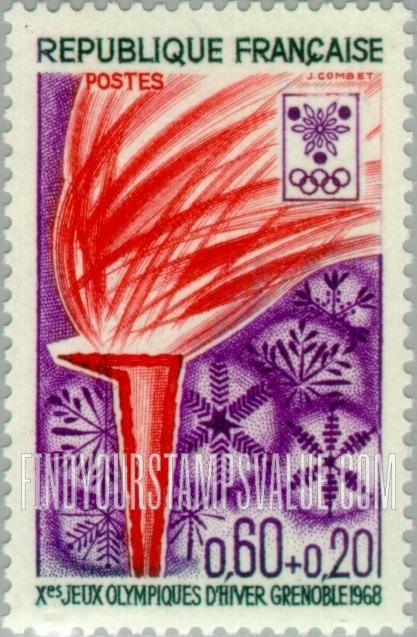 FindYourStampsValue: SEMI-POSTAL - Olympic flame and snowflakes