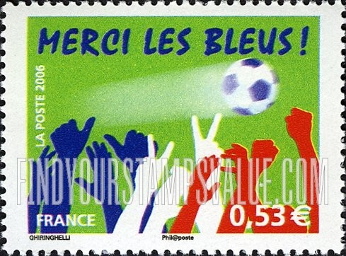 FindYourStampsValue: French Soccer Team’s Second-Place Showing in 2006 World Cup