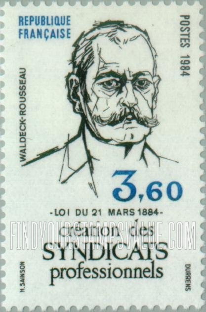 FindYourStampsValue: Union leader Waldeck-Rousseau
