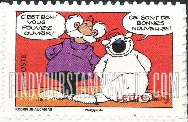 FindYourStampsValue: Cubitus, Comics by Michel Rodrigue and Pierre Aucaigne