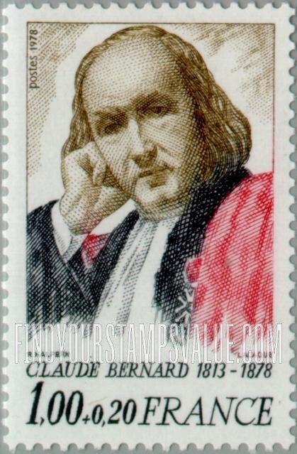 FindYourStampsValue: SEMI-POSTAL - Claude Bernard (1813-1878), physiologist