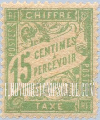 FindYourStampsValue: POSTAGE DUE - Numeral Value