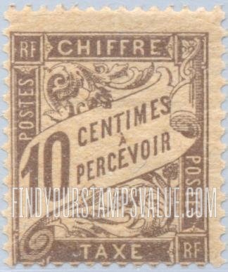 FindYourStampsValue: POSTAGE DUE - Numeral Value