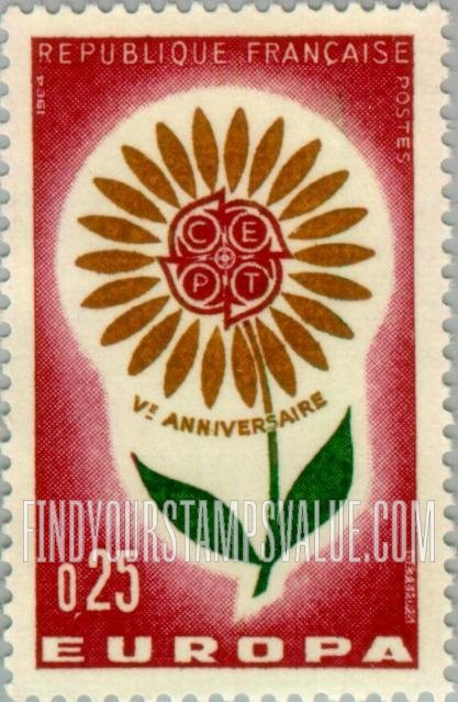 FindYourStampsValue: Europa Issue, 1964