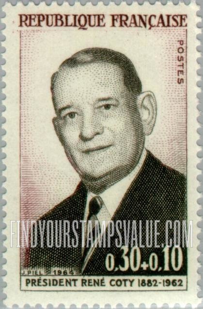 FindYourStampsValue: SEMI-POSTAL - President René Coty