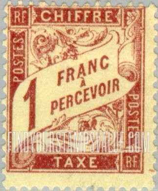 FindYourStampsValue: POSTAGE DUE - Numeral Value