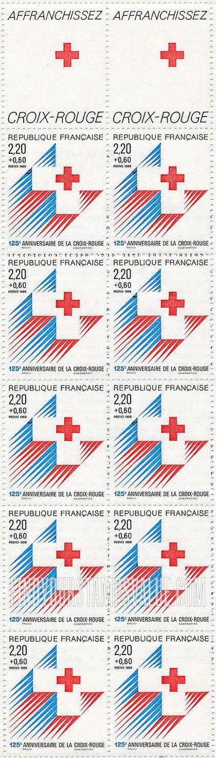 FindYourStampsValue: SEMI-POSTAL - International Red Cross, 125th Anniversary