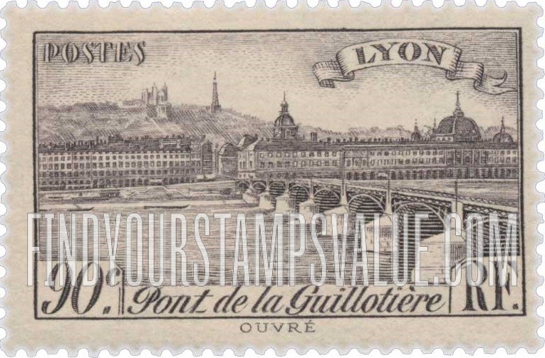 FindYourStampsValue: Bridge at Lyons