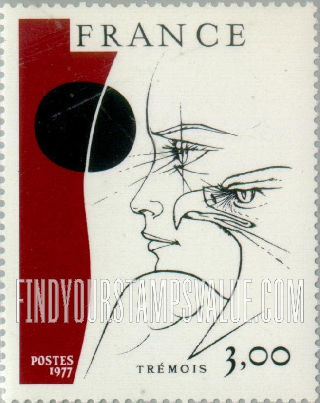 FindYourStampsValue: Head and Eagle, by Pierre-Yves Tremois