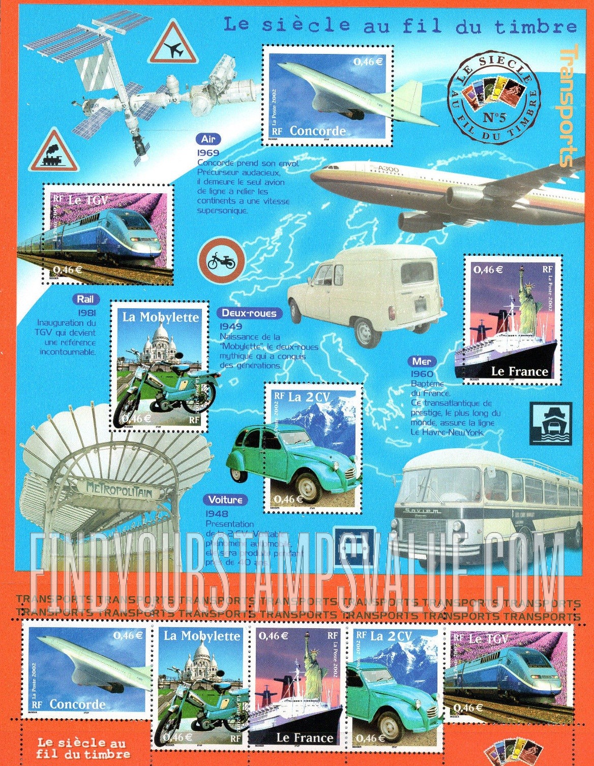 FindYourStampsValue: 20th Century Type of 2000