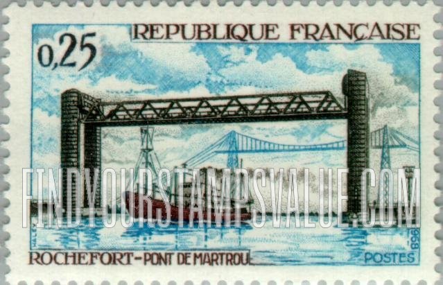 FindYourStampsValue: Martrou Bridge, Rochefort