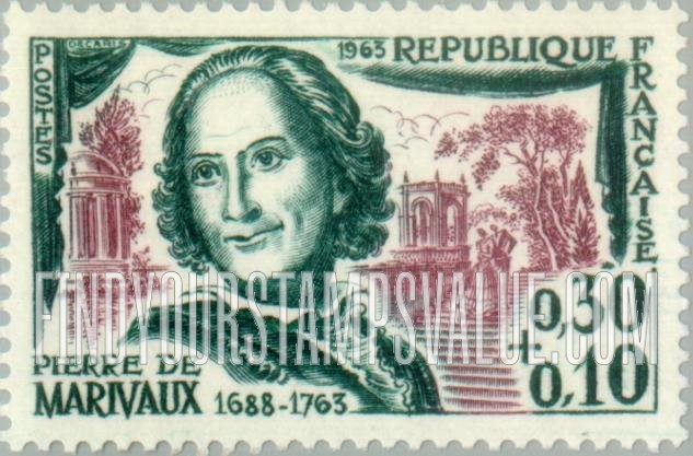 FindYourStampsValue: SEMI-POSTAL - Pierre de Marivaux, playwright