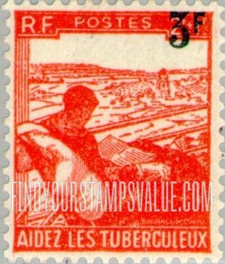 FindYourStampsValue: Help the tuberculosis: Surcharged with New Value in Black