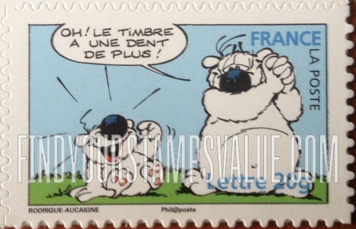 FindYourStampsValue: Cubitus, Comics by Michel Rodrigue and Pierre Aucaigne