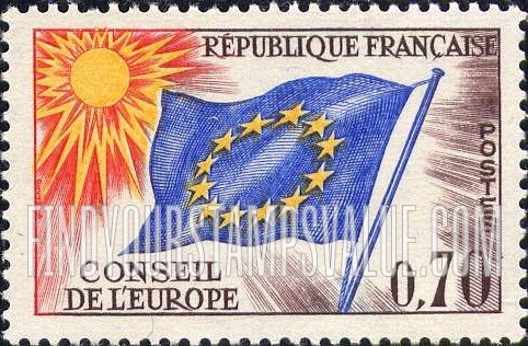 FindYourStampsValue: OFFICIAL - Council of Europe Flag