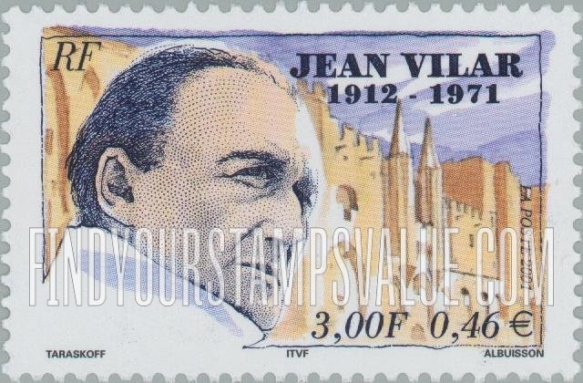FindYourStampsValue: Jean Vilar (1912-1971), Actor