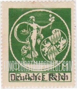 FindYourStampsValue: von Kaulbach’s “Genius”: Overprinted