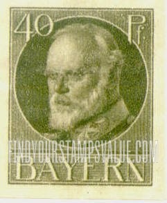 FindYourStampsValue: King Ludwig III: Ludwig III Types of 1914-20