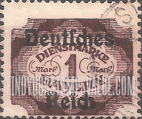 FindYourStampsValue: OFFICIAL - Value on cloudy ground: Stamps of Preceding Issue Overprinted
