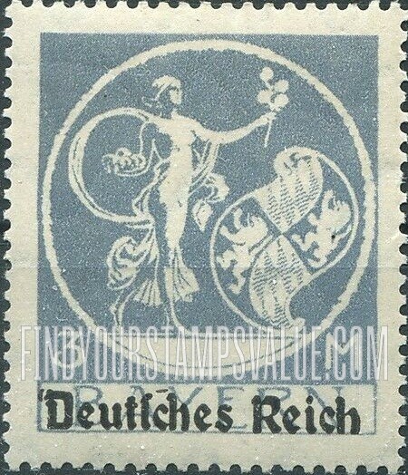 FindYourStampsValue: von Kaulbach’s “Genius”: Overprinted