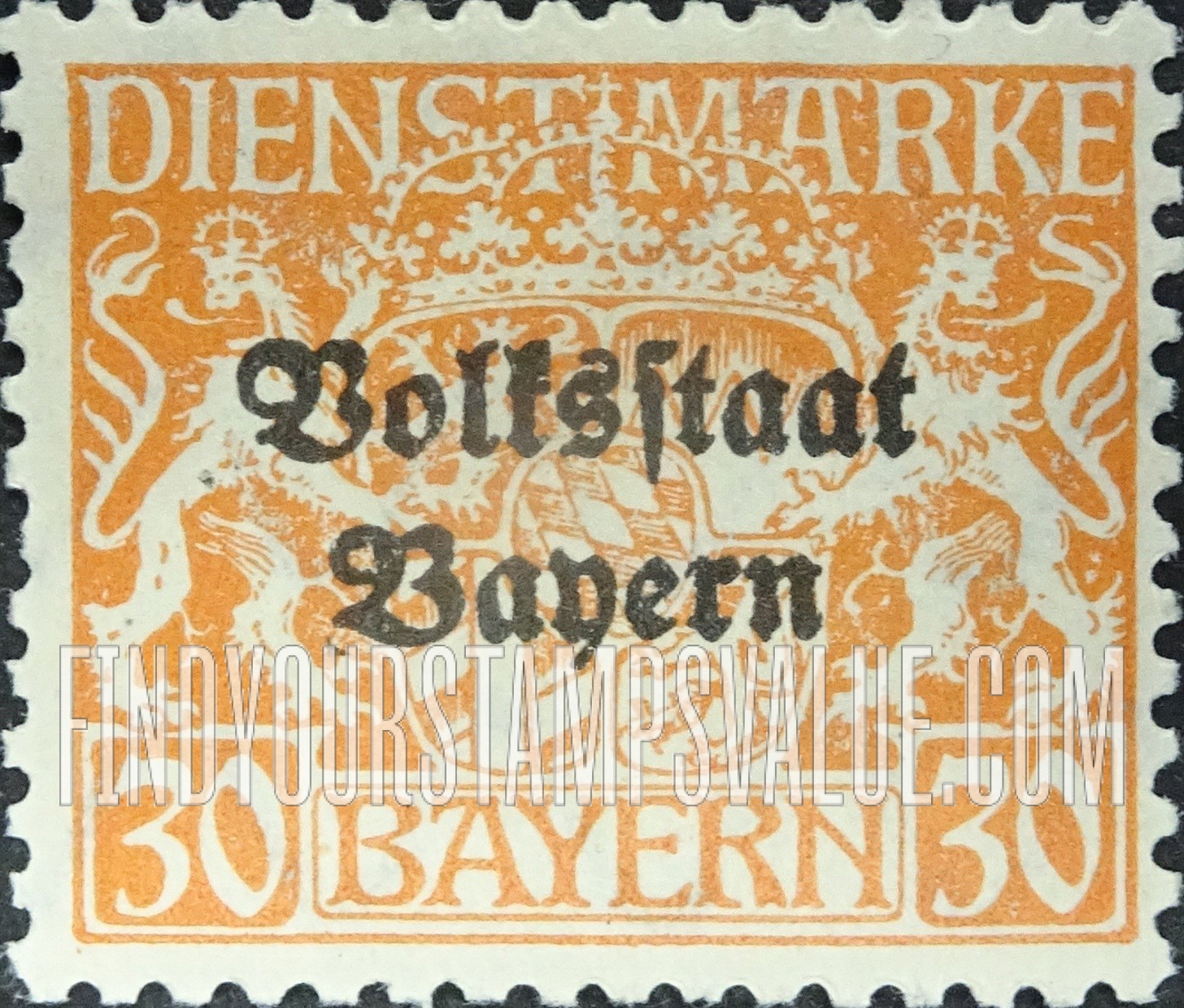 FindYourStampsValue: OFFICIAL - Coat of Arms: Official Stamps and Type of 1916-17 Overprinted