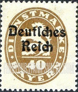 FindYourStampsValue: OFFICIAL - Lion and value in oval: Stamps of Preceding Issue Overprinted
