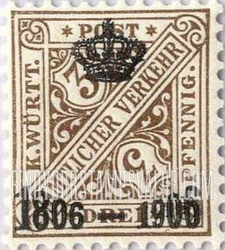 FindYourStampsValue: WURTTEMBERG OFFICIAL - Numeral Value: Overprinted in Black