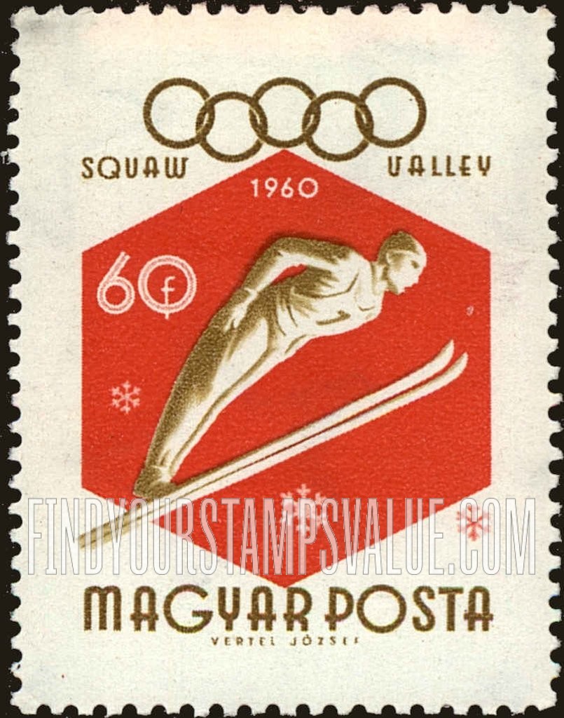 FindYourStampsValue: Sports: Ski jumper