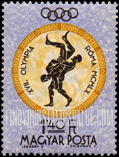 FindYourStampsValue: Sports: Wrestlers