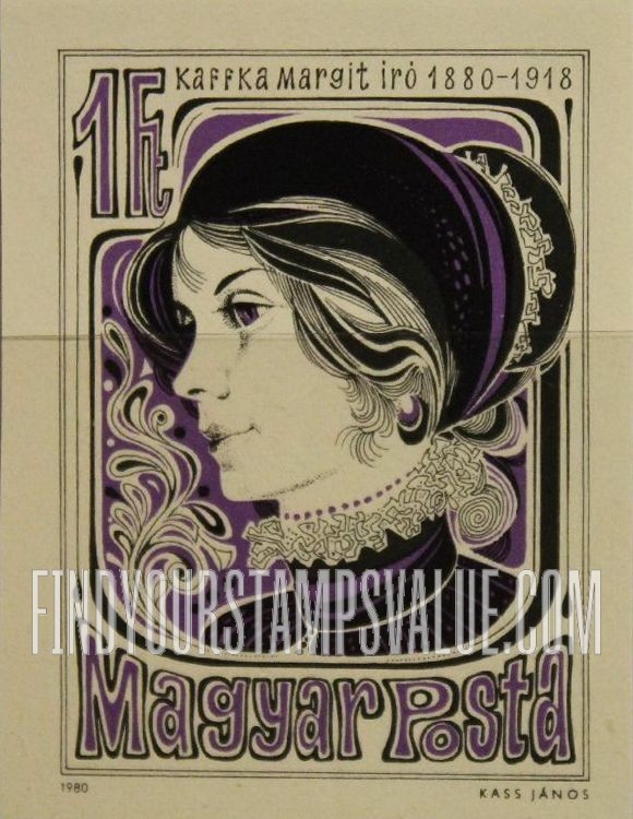 FindYourStampsValue: Margit Kaffka (1880-1918), Writer