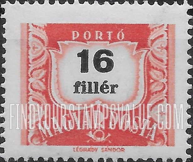 FindYourStampsValue: POSTAGE DUE STAMPS - Numeral value