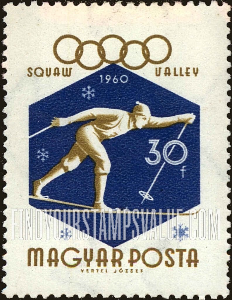 FindYourStampsValue: Sports: Cross-country Skier
