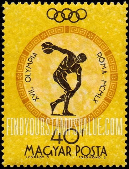 FindYourStampsValue: Sports: Discus thrower