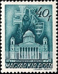 FindYourStampsValue: Cathedral, Esztergom: Types of 1939