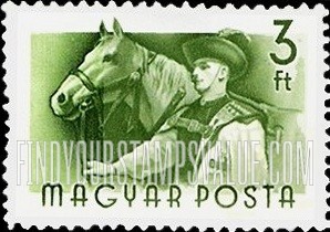 FindYourStampsValue: Herdsman in national costume & horse