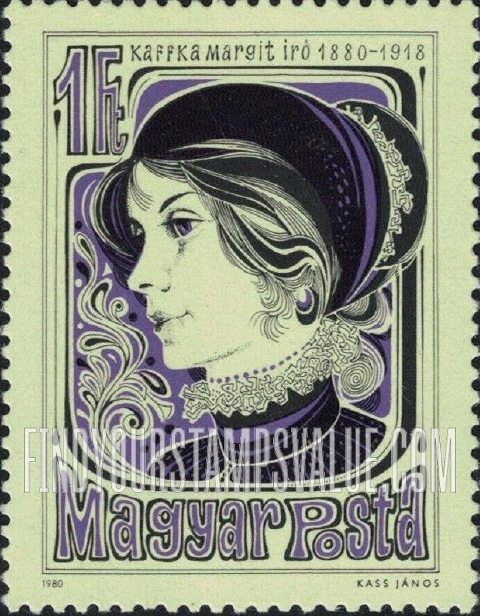 FindYourStampsValue: Margit Kaffka (1880-1918), Writer