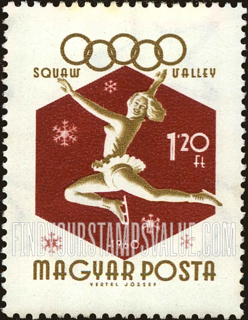 FindYourStampsValue: Sports: Woman figure skater