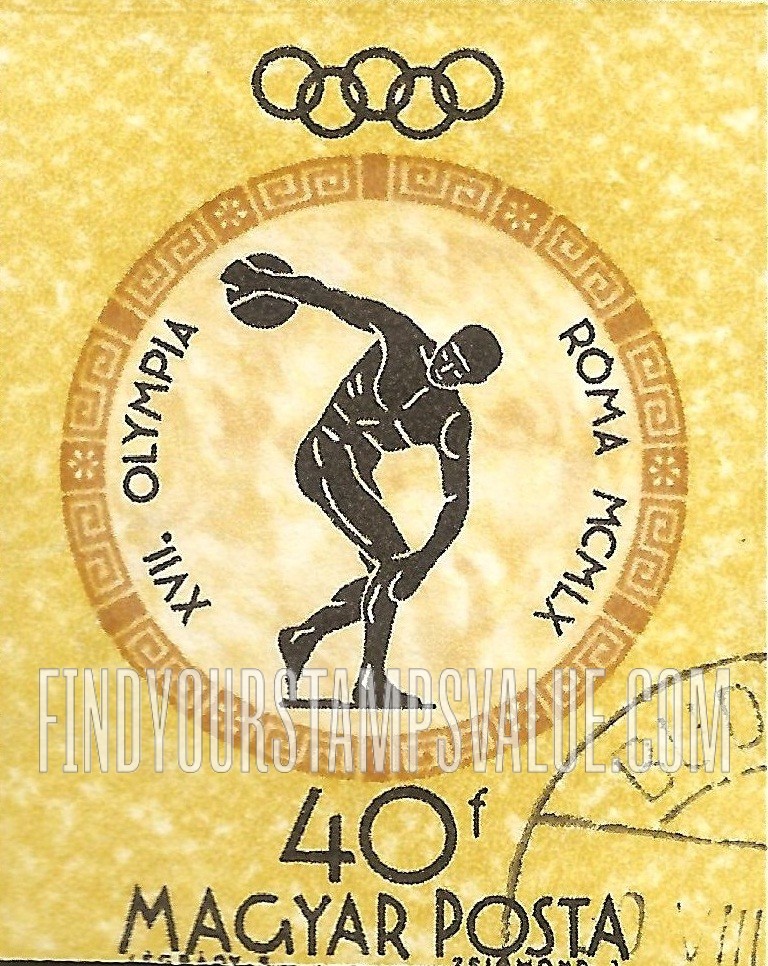 FindYourStampsValue: Sports: Discus thrower