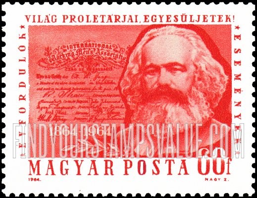 FindYourStampsValue: Karl Marx and Membership Card of International Working Men’s Association
