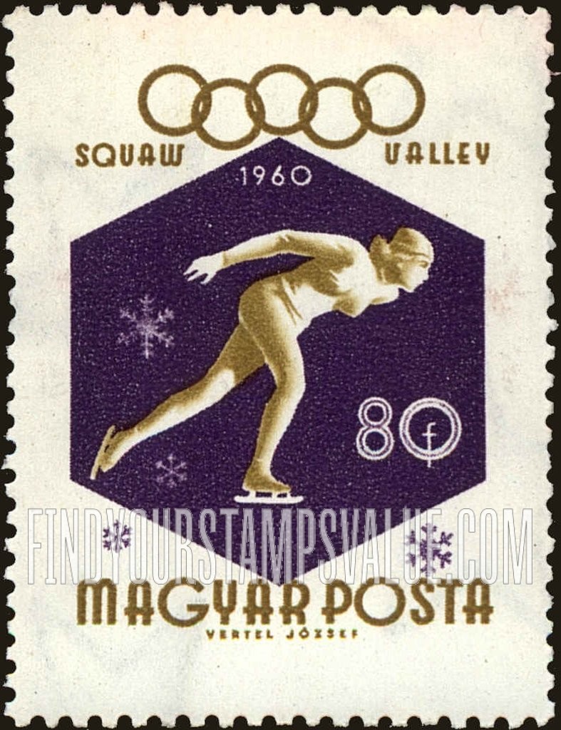 FindYourStampsValue: Sports: Woman speed skater