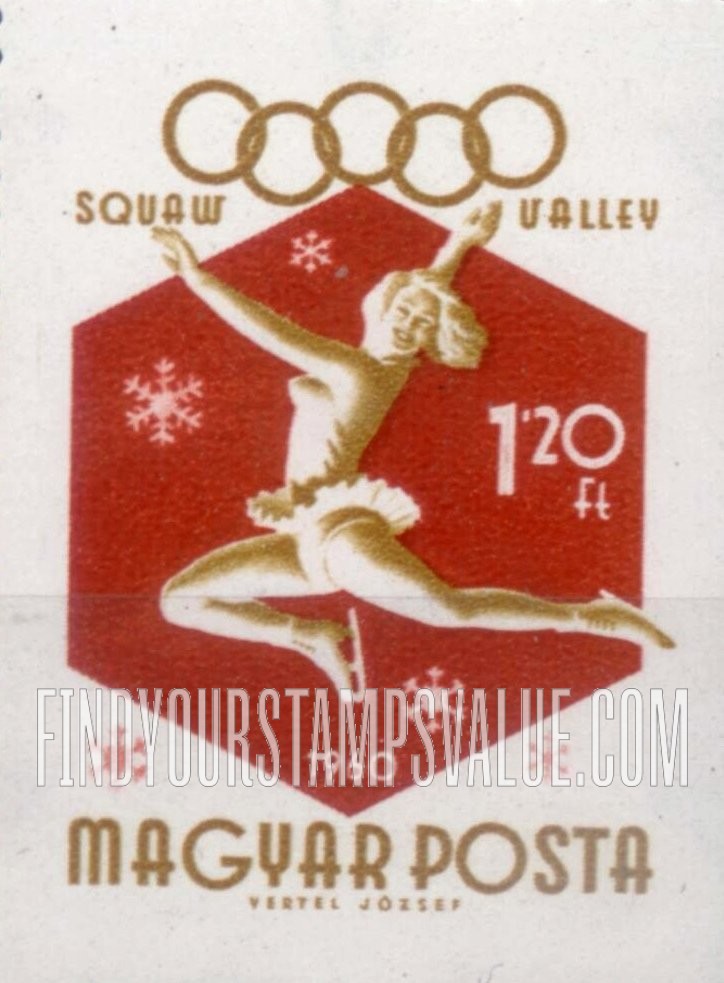 FindYourStampsValue: Sports: Woman figure skater